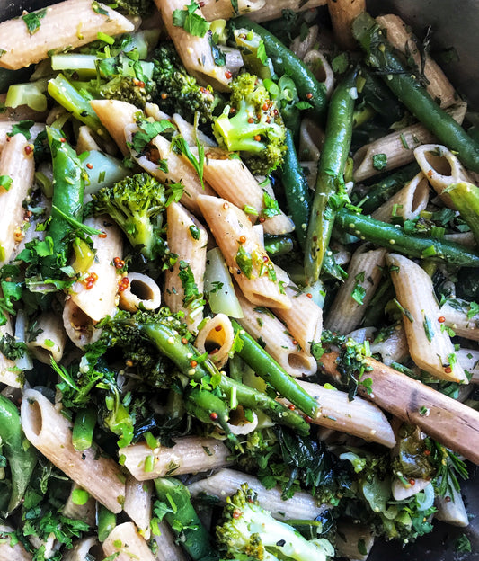 Summer Green Bean Picnic Pasta Salad