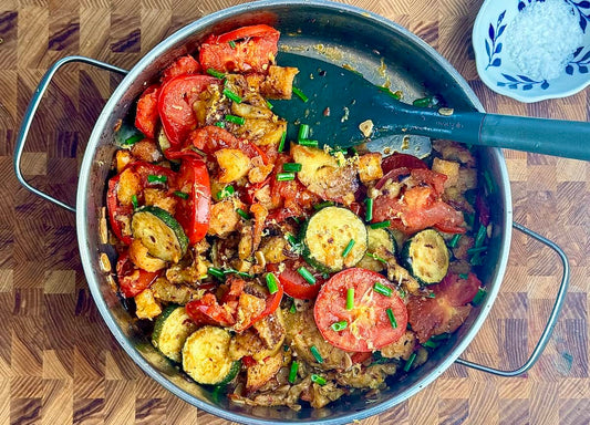 Grilled Eggplant Panzanella